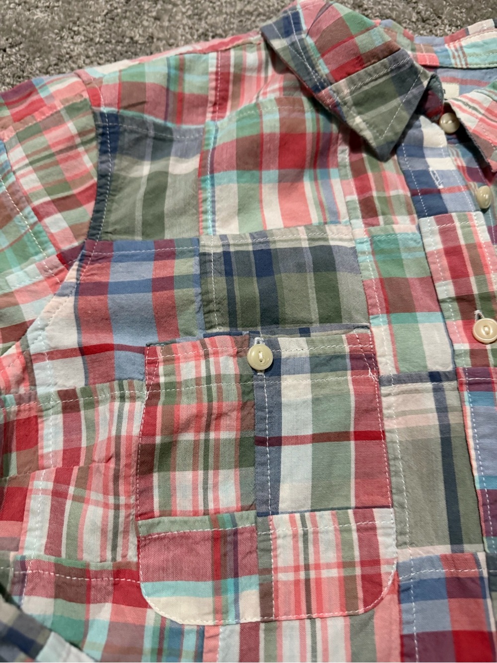 L.L. Bean quilted women’s long sleeve button down shirt classic look medium - Picture 6 of 9